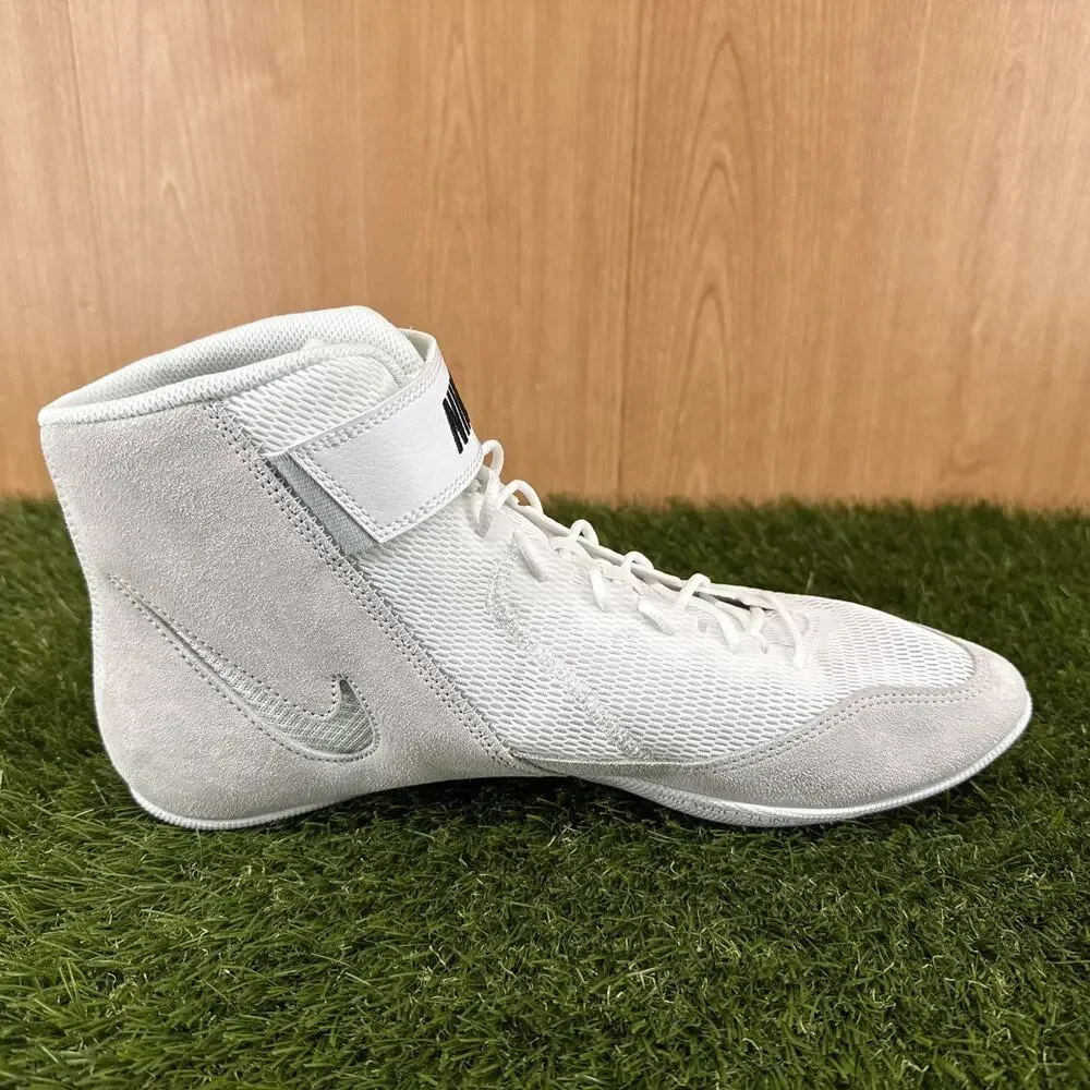 Nike Speedsweep VIII White Black Wrestling Shoes HF9132-100 Men's Size 13
